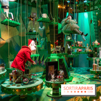 Vitrines de Noël du Printemps 2022, l’inauguration avec Naomie Campbell et Isabelle Huppert