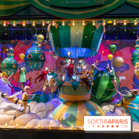 Vitrines de Noël du Printemps 2022, l’inauguration avec Naomie Campbell et Isabelle Huppert