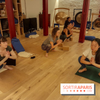 At Aûm, studio de yoga et espace de coworking dans le 20e
