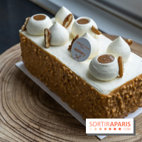 La Bûche de Noël dulcey-pécan-vanille d'Aurélien Cohen 2022, livrable par Epicery