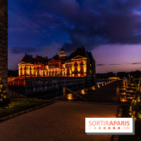 Noël à Vaux-le-Vicomte 2022, les 400 ans de la naissance de Molière - vue château nuit