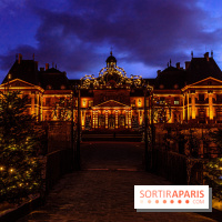 Noël à Vaux-le-Vicomte 2022, les 400 ans de la naissance de Molière - vue château nuit