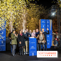 Illuminations nations des Champs-Élysées 2022, inauguration avec Tahar Rahim