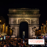 Illuminations nations des Champs-Élysées 2022, inauguration avec Tahar Rahim