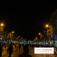 Illuminations nations des Champs-Élysées 2022, inauguration avec Tahar Rahim