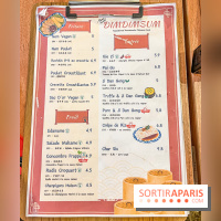 Dimdimsum Paris, le restaurant de vapeurs - menu - carte