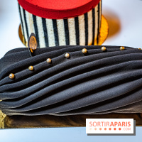 Bûches et thé de Noël Mariage Frère 2022 - bûche drapé noir