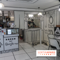 2D atelier, le salon de thé en noir et blanc