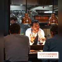 Ambos restaurant Paris - Cristina et Pierre Chomet - comptoir