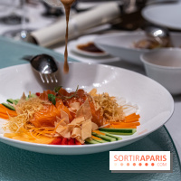 Le Menu du Nouvel an Chinois au Shang Palace sashimi - Lo Hei