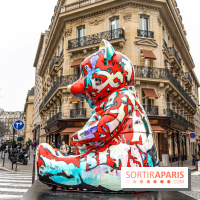 Exposition Julien et ses Juliogoths, avenue George V Paris