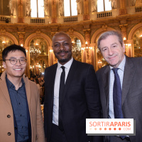 ©Rachid Bellak - Weiliang Shi PDG Huawei, Harry Roselmack et Eric Revel journaliste cnews (2)