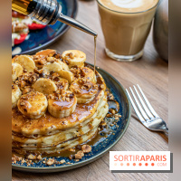 Parenthèse Brunch, le nouveau brunch pas cher et gourmand Paris 10e -  pancake banane