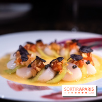 Akira Back Paris fête ses 1 an -  Scalp kiwi - saint-jaques truffe - kiwi -yuzu