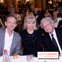 © Rachid Bellak - Frédéric Saldmann, Caroline Morise (directrice des relations publiques D'Esthederm), Laurent Dassault