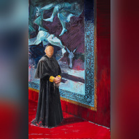 Trouble, l'exposition intriguante au Patronage Laïque Jules Vallès ! - LU Hang L Âne  225 cm x 145 cm   Huile sur toile   2022 