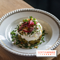 Papa Pool, le restaurant d'Arnaud Delvenne et Stéphane Rotenberg à Clamart -  salade de pomme de terre haddock