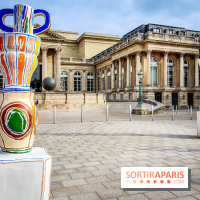 Exposition à l'Assemblée nationale : Alexandre Benjamin Navet décore la cour du Palais Bourbon