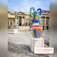 Exposition à l'Assemblée nationale : Alexandre Benjamin Navet décore la cour du Palais Bourbon