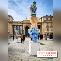 Exposition à l'Assemblée nationale : Alexandre Benjamin Navet décore la cour du Palais Bourbon