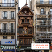 Façade alsacienne classée à Paris - McDo Saint-Lazare -  A7C6690