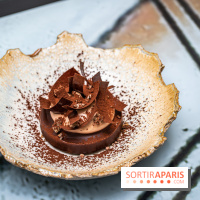 Rivages restaurant du Scribe par Martin Simolka -  tarte fine - chocolat sobacha