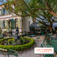 Le café - Salon de thé et terrasse Rose Bakery au Musée de la Vie Romantique  -  A7C9266 HDR