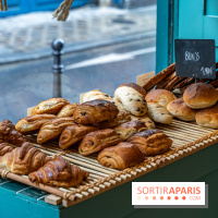 Sain Gravilliers - le nouvelle boulangerie et salon de thé du 3e à Paris - Viennoiseries - pain au chocolat