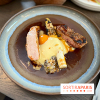 Cèna - Pintade et asperges blanches