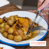 Label Broche restaurant - David Gallienne - Table du Gourmet - Galeries Lafayettes - Top Chef -  poulet