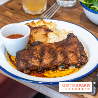 Label Broche restaurant - David Gallienne - Table du Gourmet - Galeries Lafayettes - Top Chef -  travers de porc