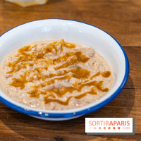 Label Broche restaurant - David Gallienne - Table du Gourmet - Galeries Lafayettes - Top Chef -  riz au lait