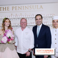©Rachid Bellak - le chef etoile David Bizet et Vincent Pimont dg du Peninsula