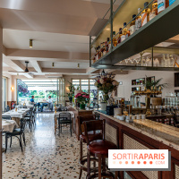 Le Nid, le restaurant-terrasse sur berge à l'Isle-Adam -   décoration salle - DOD Architecte