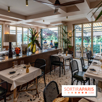 Le Nid, le restaurant-terrasse sur berge à l'Isle-Adam -   décoration salle - DOD Architecte