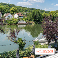 Le Nid, le restaurant-terrasse sur berge à l'Isle-Adam -  vue