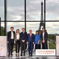 LVMH - Partenaire Premium des Jeux Olympiques et Paralympiques de Paris 2024 - Antoine Arnault, Bernard Arnault, Anna Hidalgo et