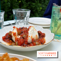 Terrasse Mercatino The Hoxton x Italicus - Burrata tomates épicées