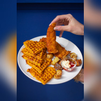 La café Maréva République, pour tous les fans de brunch - Fried chicken waffle