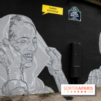 Mur des droits humains à Paris, nos photos