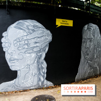Mur des droits humains à Paris, nos photos