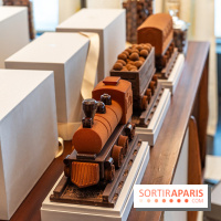 La bûche petit train de Noël du Cheval Blanc 2023 et galette des rois 2024 - A7C0725