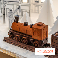 La bûche petit train de Noël du Cheval Blanc 2023 et galette des rois 2024 - A7C0736