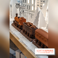 La bûche petit train de Noël du Cheval Blanc 2023 et galette des rois 2024 - A7C0737