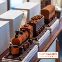 La bûche petit train de Noël du Cheval Blanc 2023 et galette des rois 2024 - A7C0743