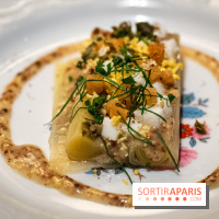 Bistrot Podium, le restaurant festif avec la carte de Glenn Viel -  poireau vinaigrette