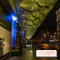 Inauguration des vitrines et décorations de Noël du BHV Marais à Paris 2023