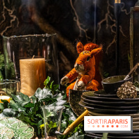 Inauguration des vitrines et décorations de Noël du BHV Marais à Paris 2023