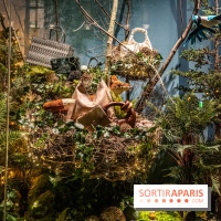 Inauguration des vitrines et décorations de Noël du BHV Marais à Paris 2023