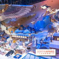 Les vitrines de Noël du Printemps 2023 - inauguration avec Catherine Deneuve
